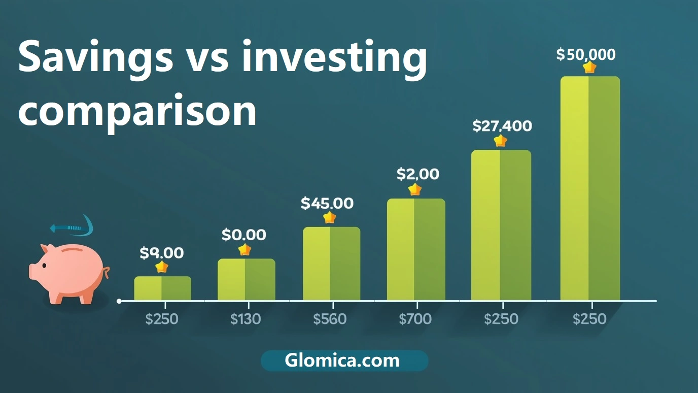 Savings vs investing comparison - Risk, returns, and 10-year growth potential